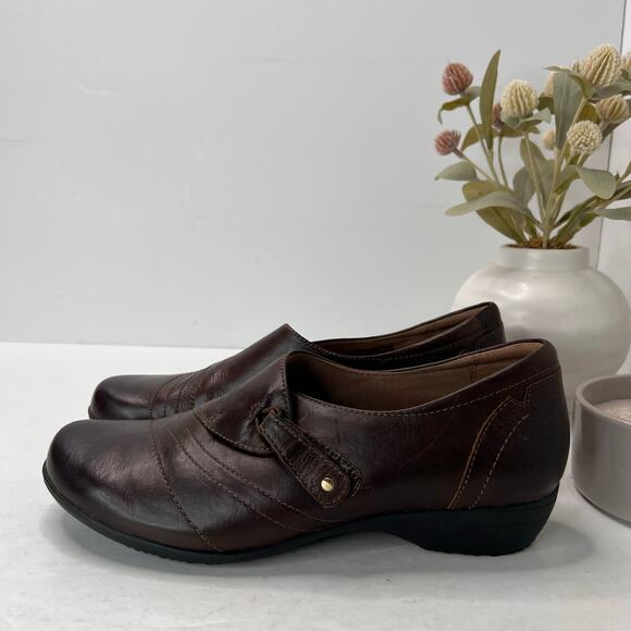Dansko Fanny Leather Casual Comfort Shoe Brown Women 40/9.5 Tried On - Picture 3 of 11